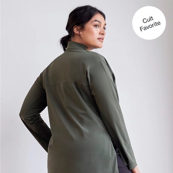 ADAY Something Borrowed Shirt Moss - Long Sleeve Button Up - Large - Picture 6 of 12